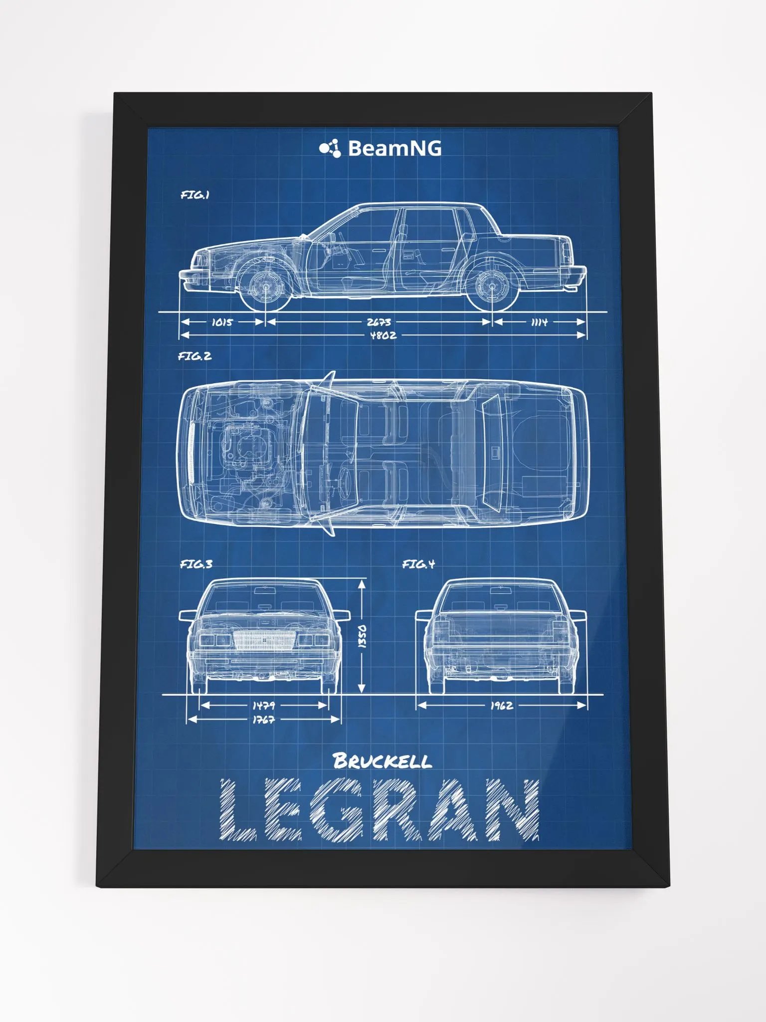 Framed Poster: Bruckell Legran Blueprint product image (4)