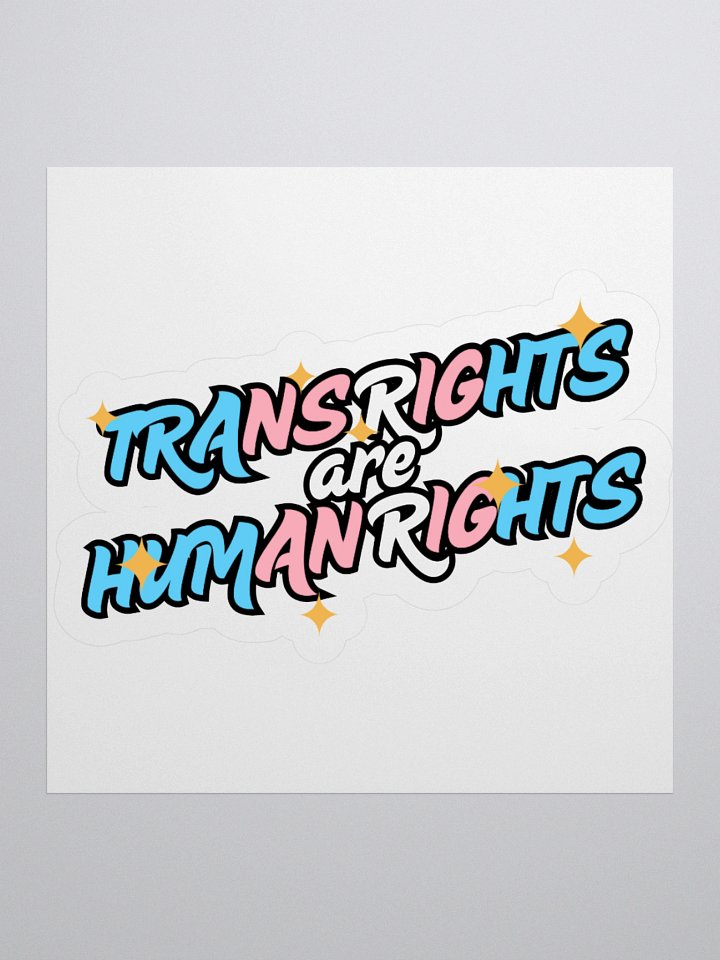 TRANS RIGHTS ARE HUMAN RIGHTS Sticker product image (3)