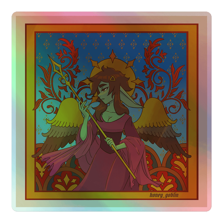 Illuminated Manuscript Holo Sticker product image (1)