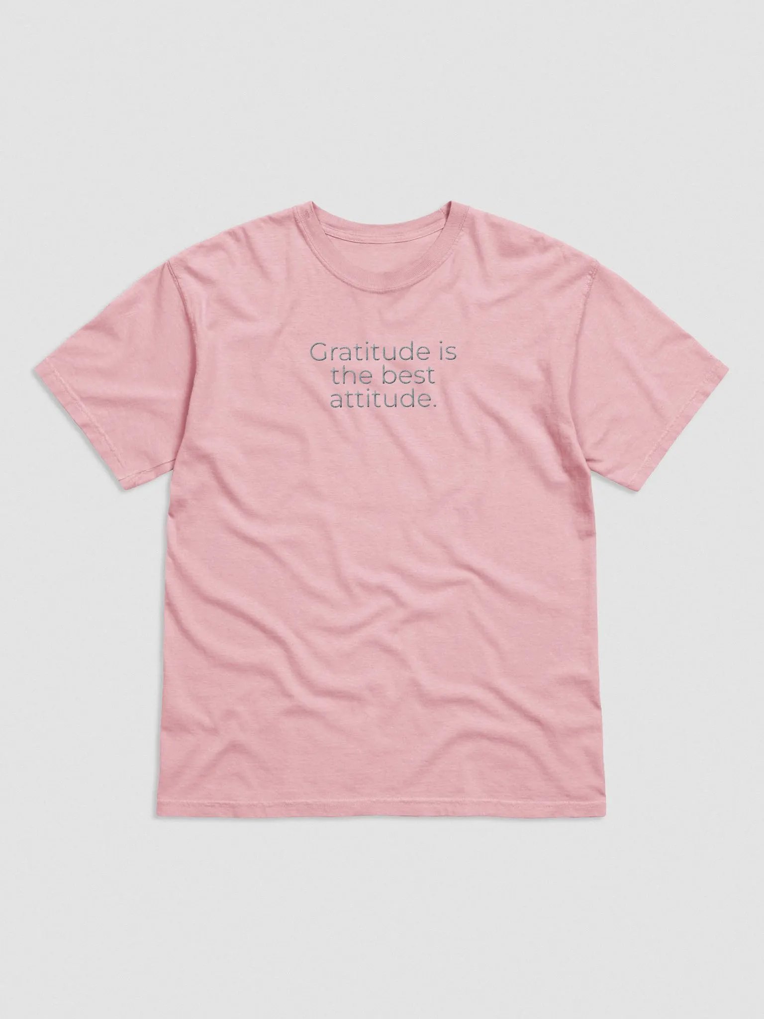 Comfort Colors® Embroidered T-Shirt - Gratitude is the Best Attitude product image (1)