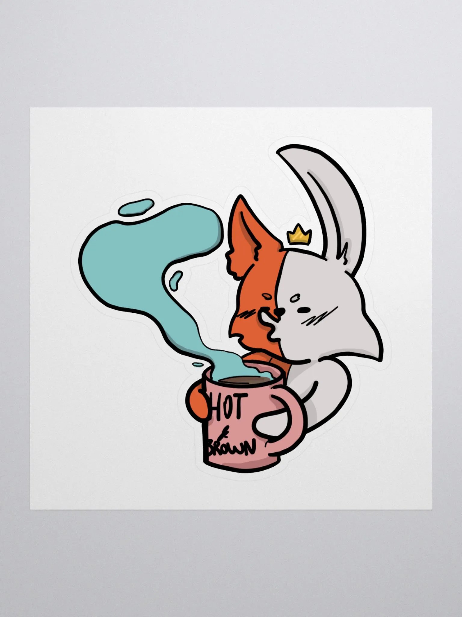 Hot and Brown Sticker product image (1)