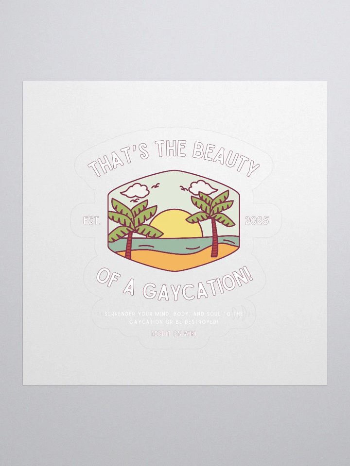 Gaycation - Sticker product image (2)