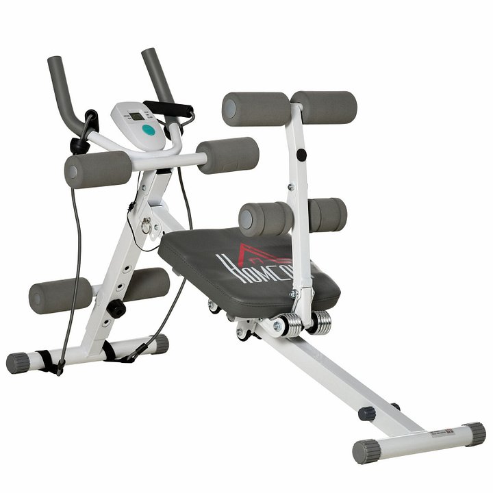 New ProductHomcom Abdominal Trainer Core Workout Exercise - White product image (1)