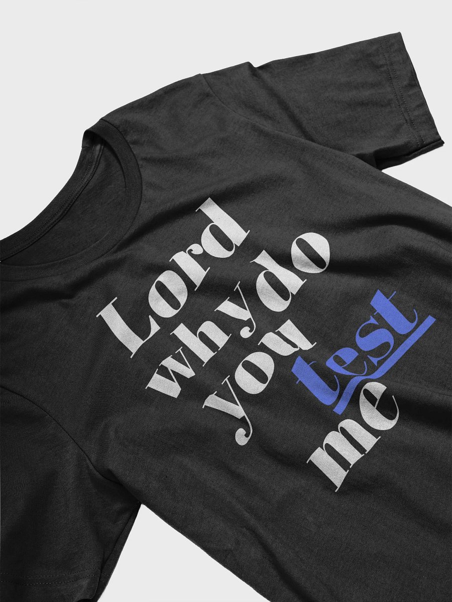 Lord, Why Do You Test Me?" Bella + Canvas Supersoft A Funny Quote T-Shirt product image (3)