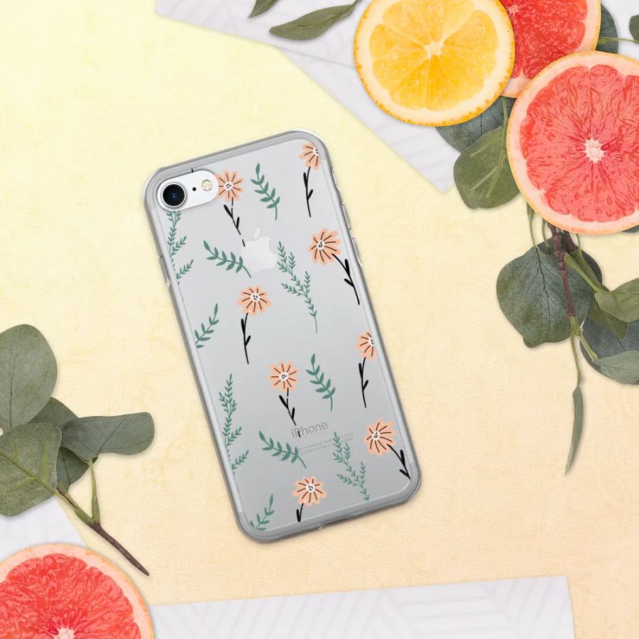 Aesthetic Floral Clear iPhone Case – Elegant and Protective Design product image (147)