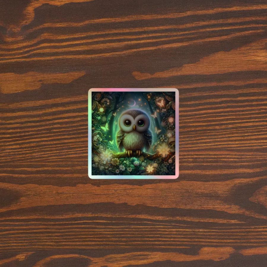 Enchanted Owl Holographic Sticker Set product image (5)