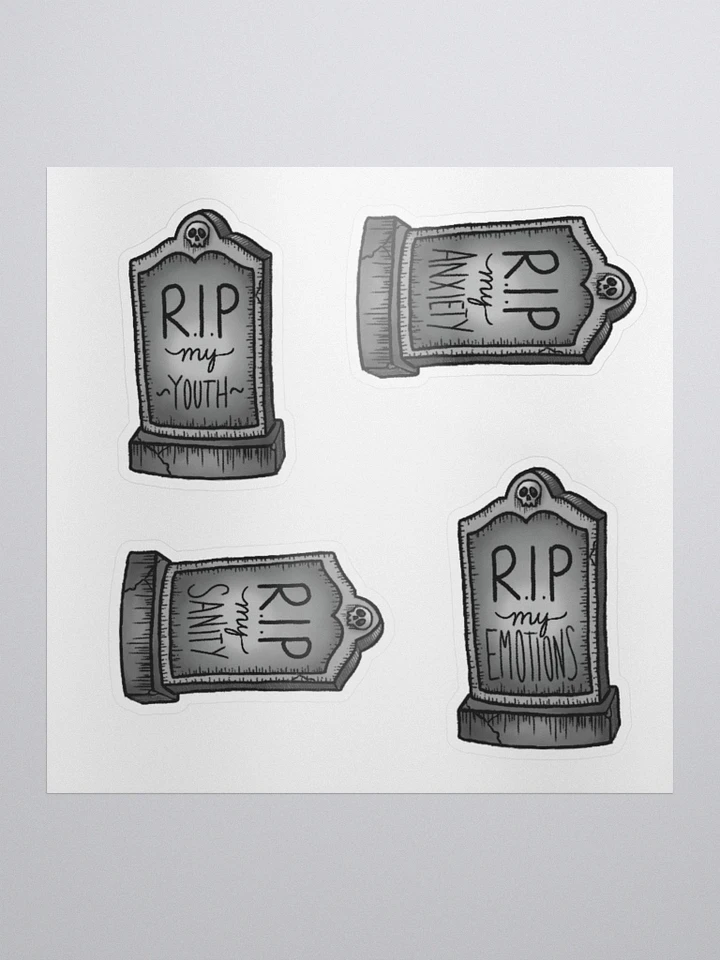 RIP Tombstones Sticker Sheet product image (1)