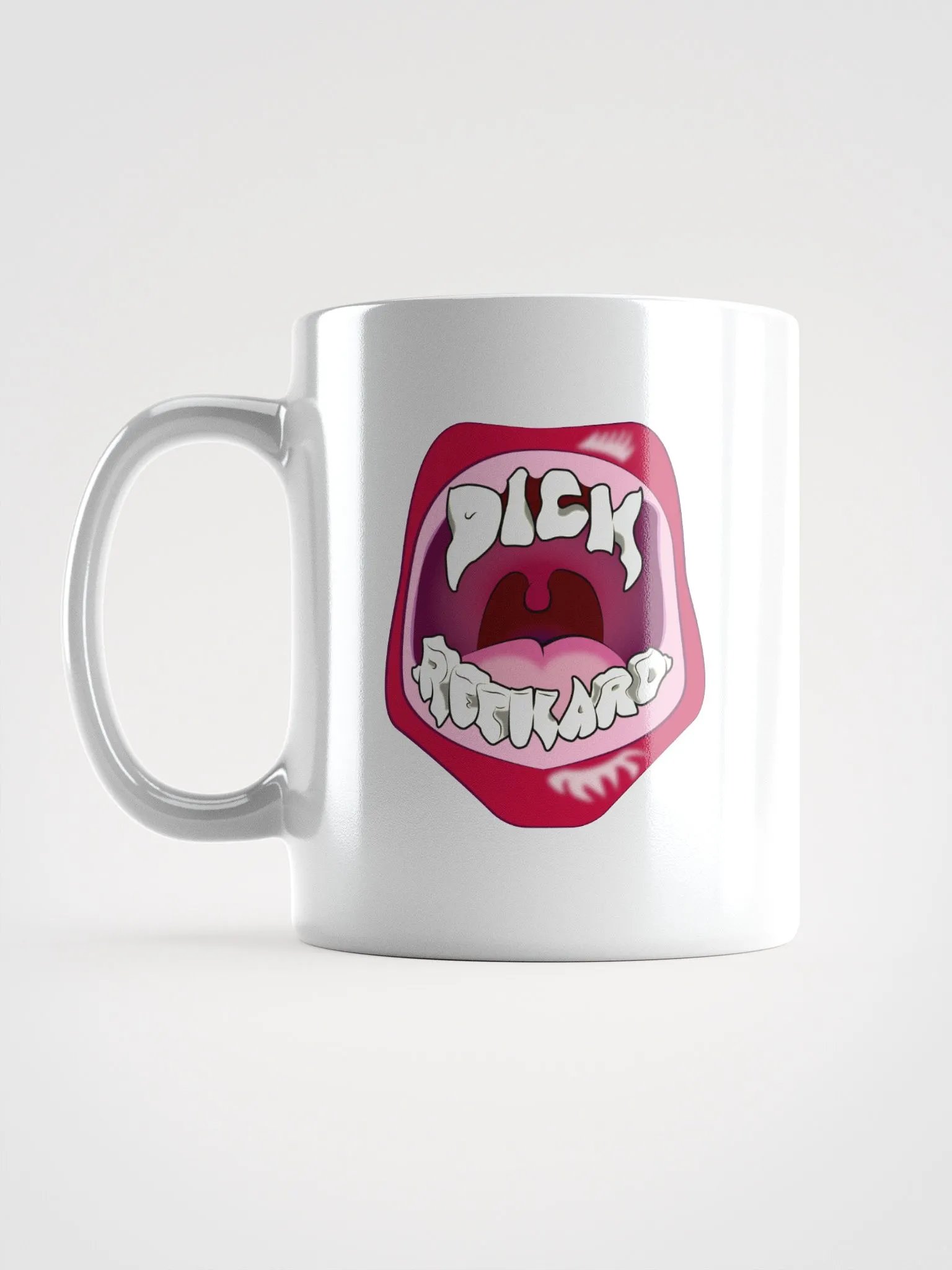 Dick Reckard Teeth Mug || Unisex(?), White, Multiple Sizes product image (1)