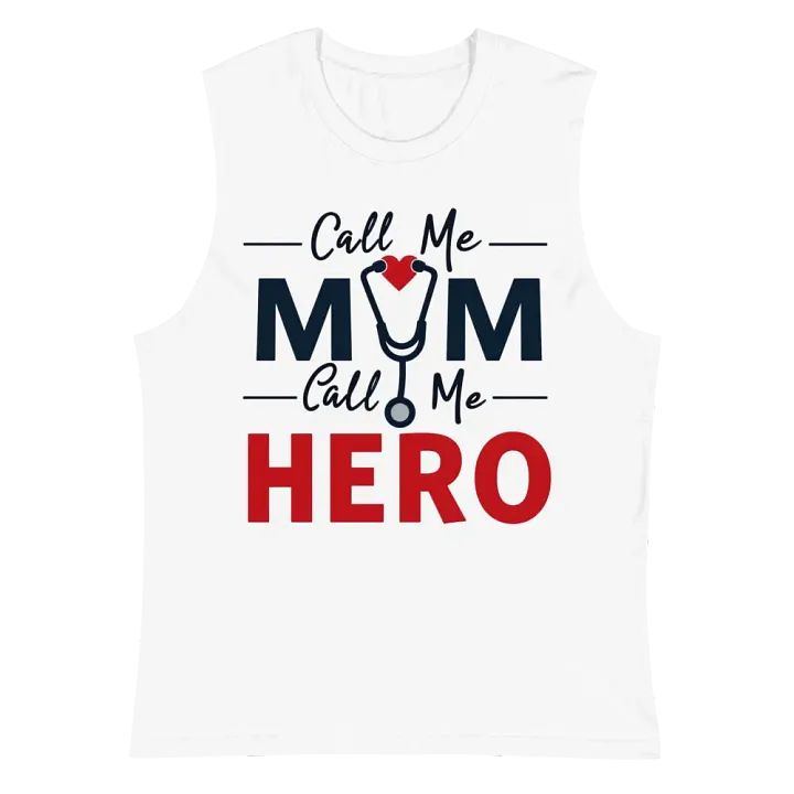 Stethoscope Mom, Bold Hero Muscle Tank product image (2)