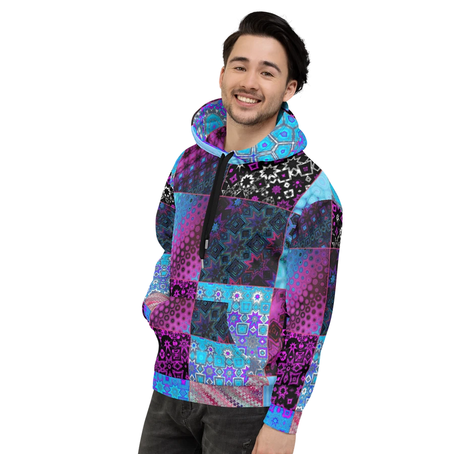 Abstract Patchwork Celebration Unisex Hoodie product image (5)