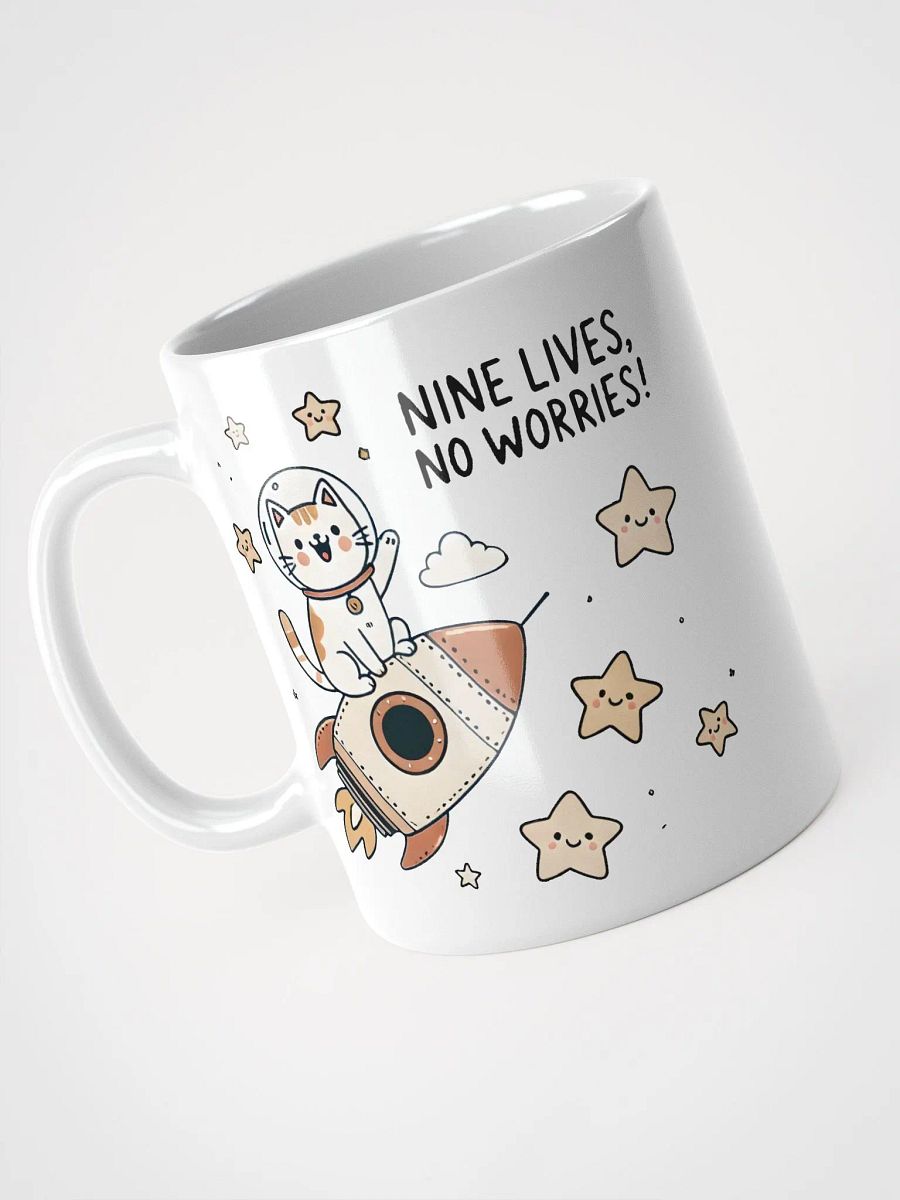 Nine lives, no worries mug product image (3)