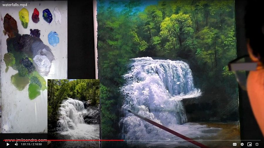 DOWNLOADABLE Acrylic Painting Tutorial - Waterfalls product image (2)