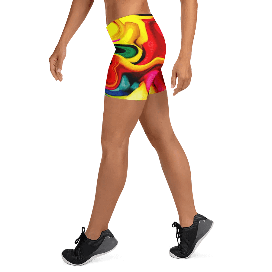 Vibrant Rainbow Patterned Shorts | Bold & Colorful Shorts for Everyday Use product image (8)
