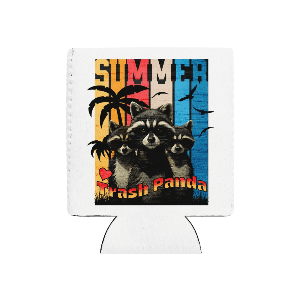 Summer Trash Panda Can Coozie Cooler product image (1)