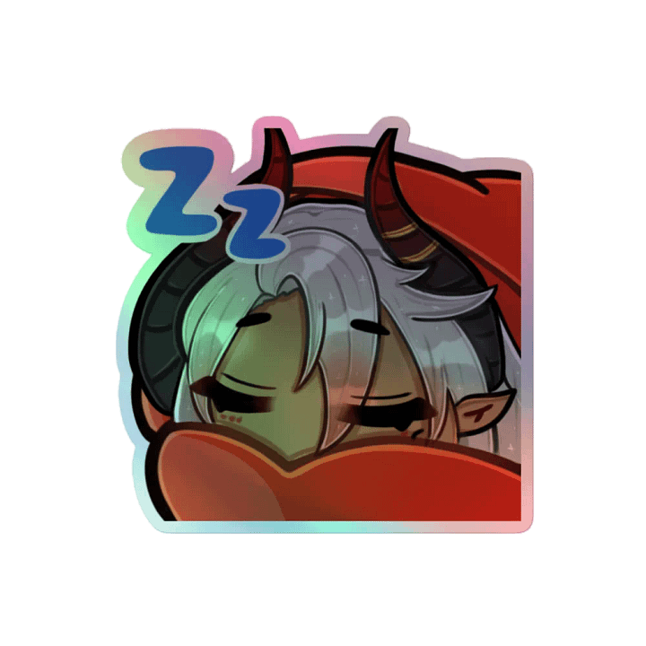 Sleepy Shiro Holographic Sticker Set product image (2)