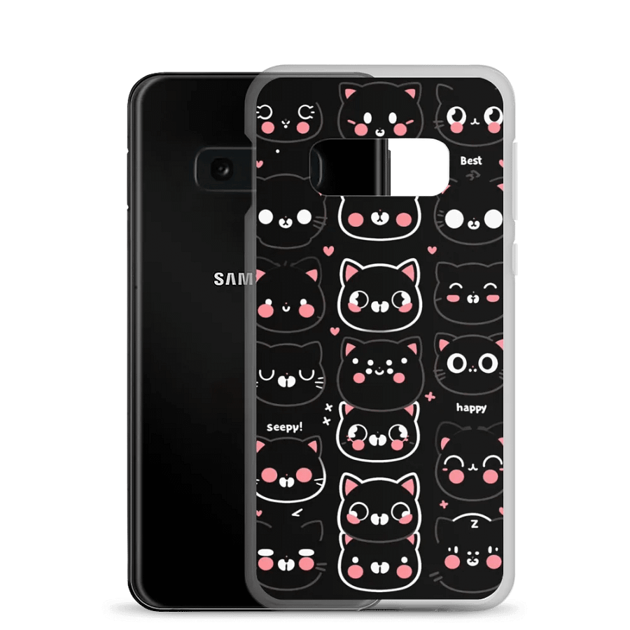 Meow Mood Clear Phone Case product image (21)