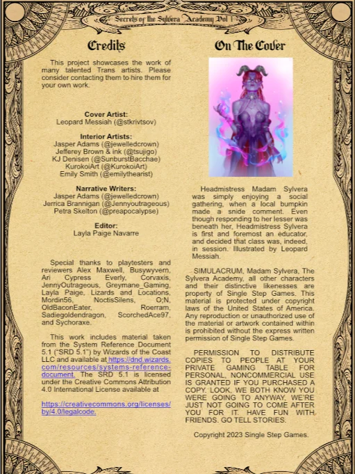 Secrets of the Sylvera Academy, Volume I product image (4)