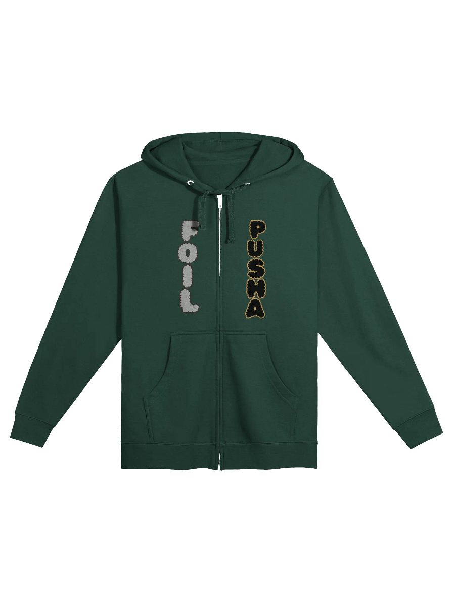 Foil Paper ZIP UP Fleece Hoodie product image (3)