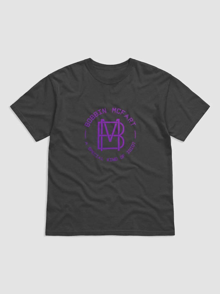Bobbin McFart *Special* Purple Logo T-shirt (white text) product image (5)