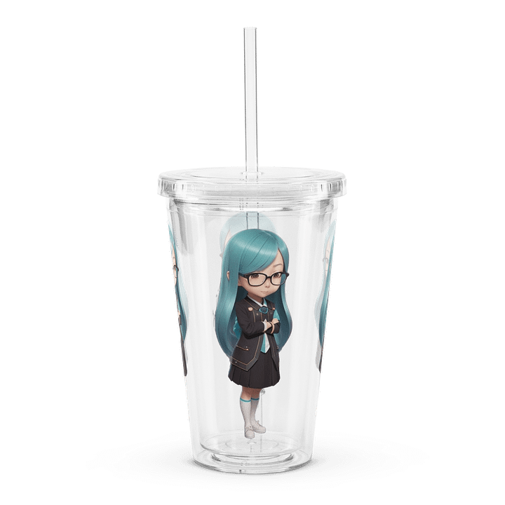 (Aqua CHIBI) K Clear Plastic Tumbler product image (1)