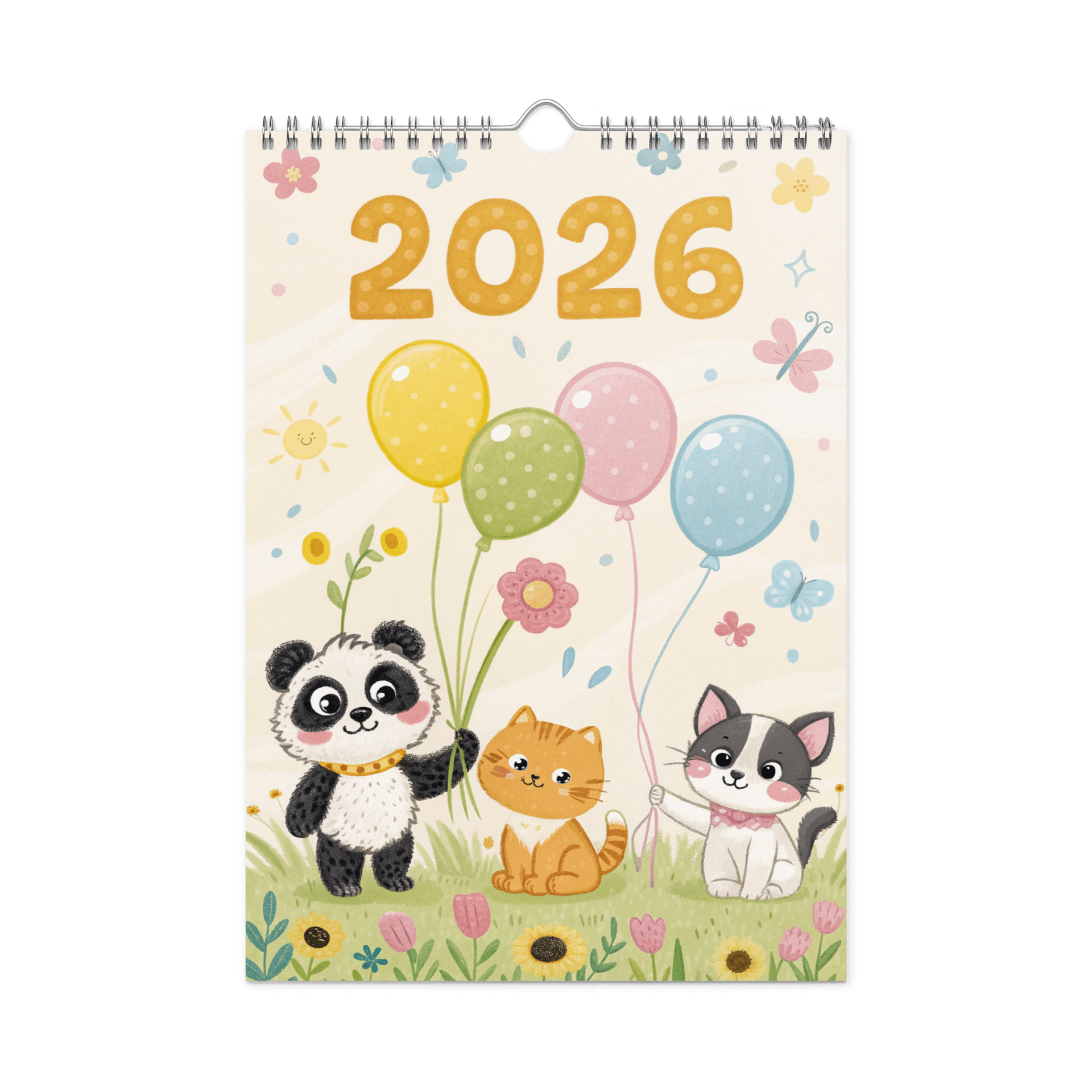 ADORABLE ANIMALS WALL CALENDAR 2026 product image (3)