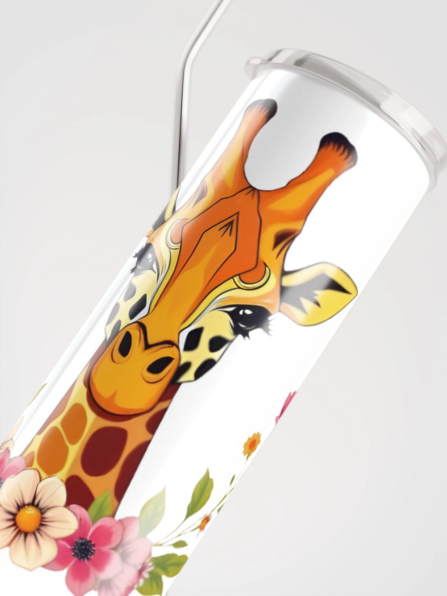 Floral Giraffe Stainless Steel Tumbler product image (4)