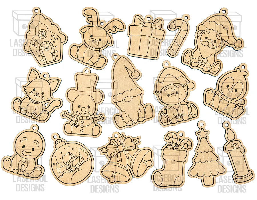 Christmas Ornaments - Laser Cut Files product image (6)