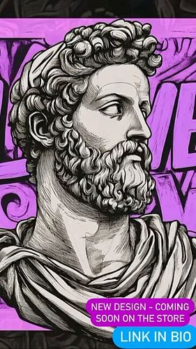 Bridging the ancient with the modern – a new twist on classical art! This design merges the elegance of a Greco-Roman statue ...