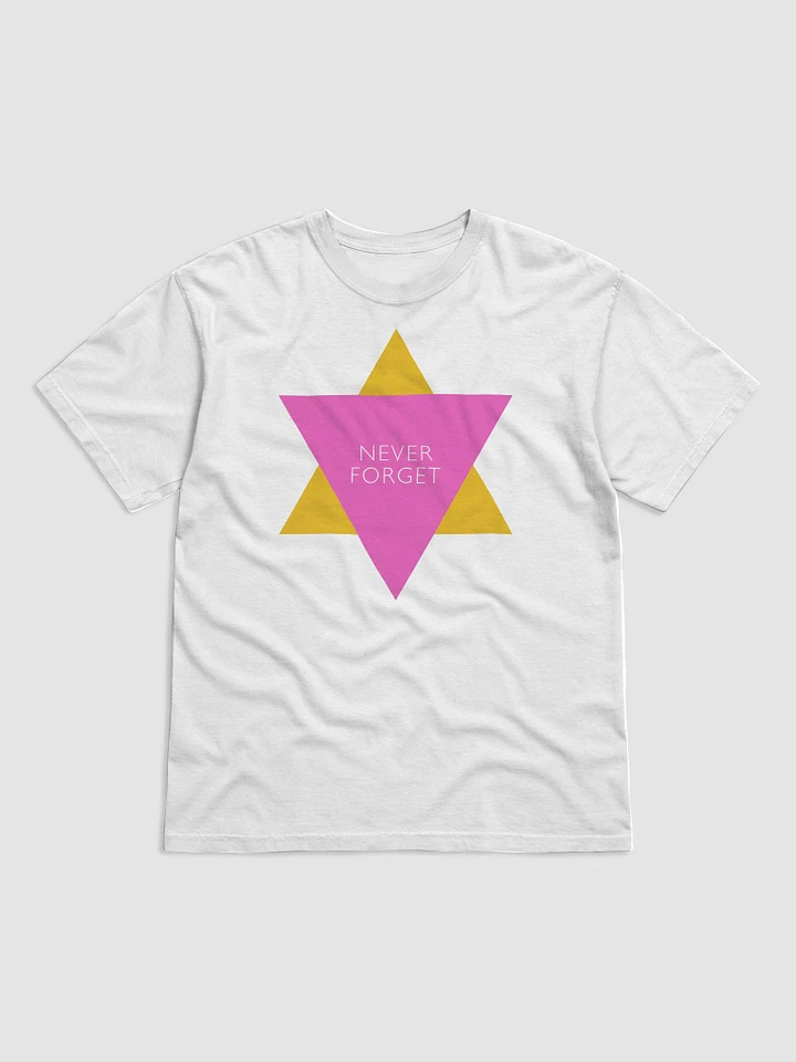Pink And Yellow Triangles: Never Forget - T-Shirt product image (1)