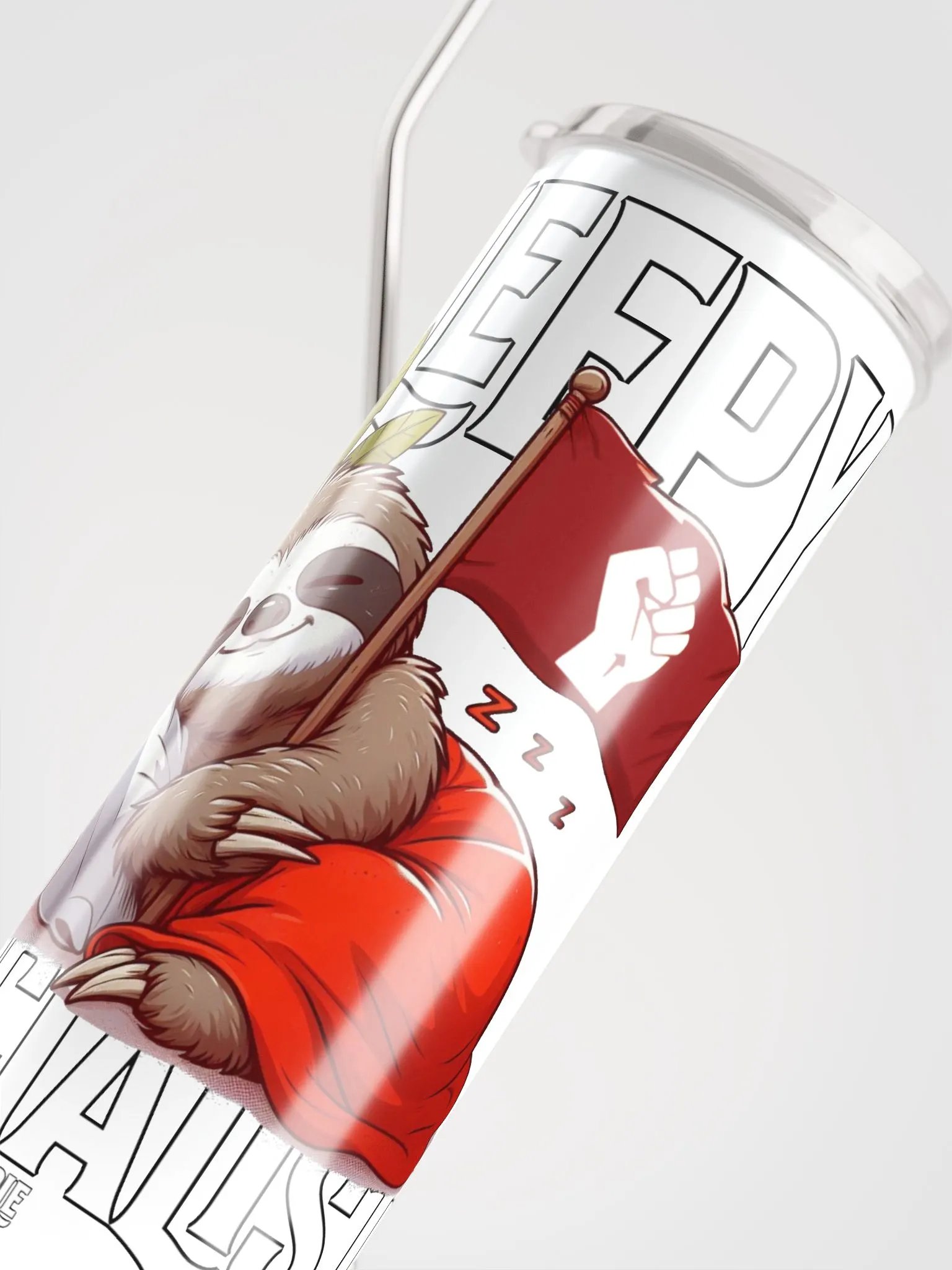 Pris Sleepy Socialist STAINLESS STEEL TUMBLER product image (5)