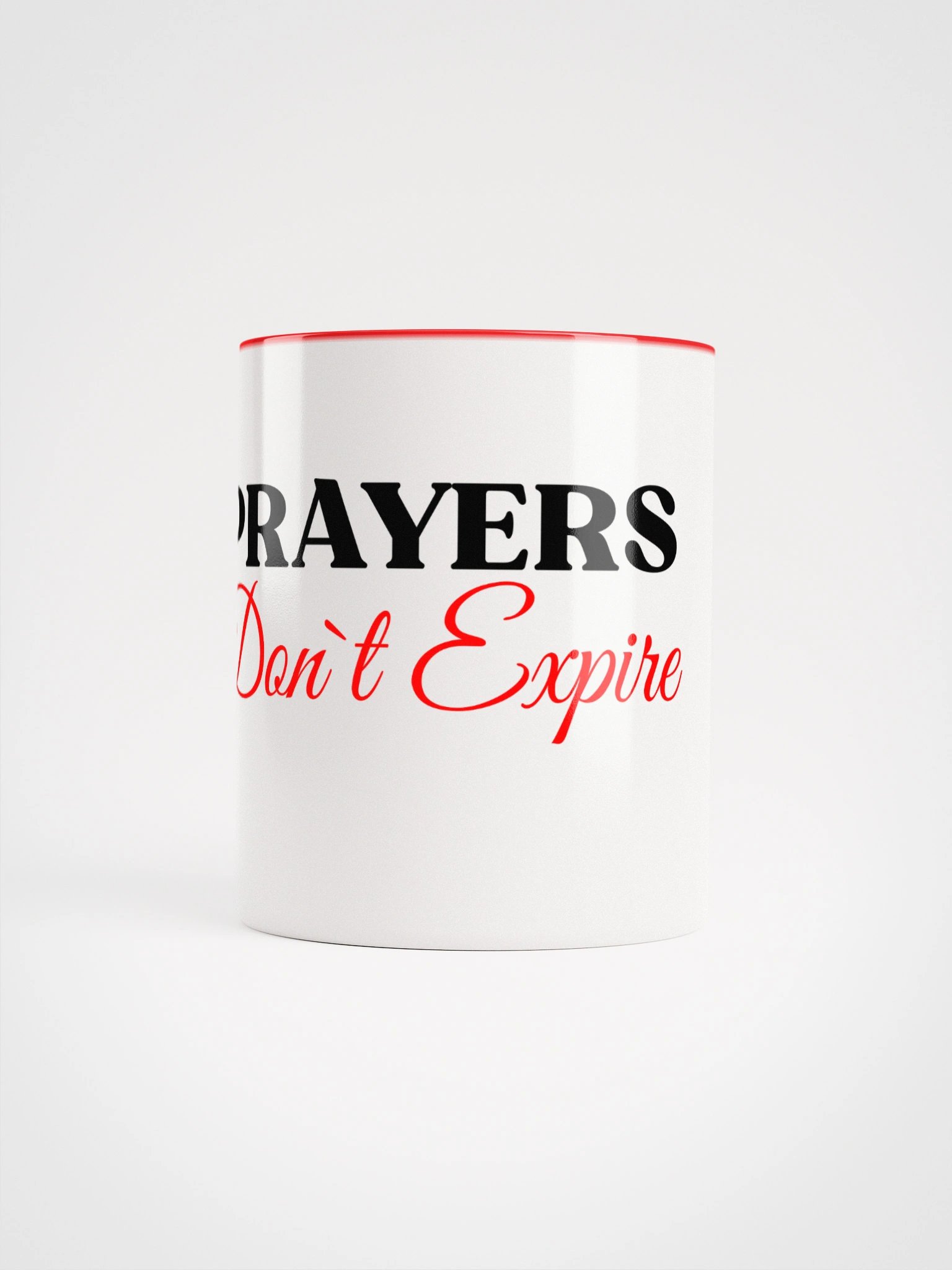 Prayers Do Not Expire White Ceramic Mug product image (2)