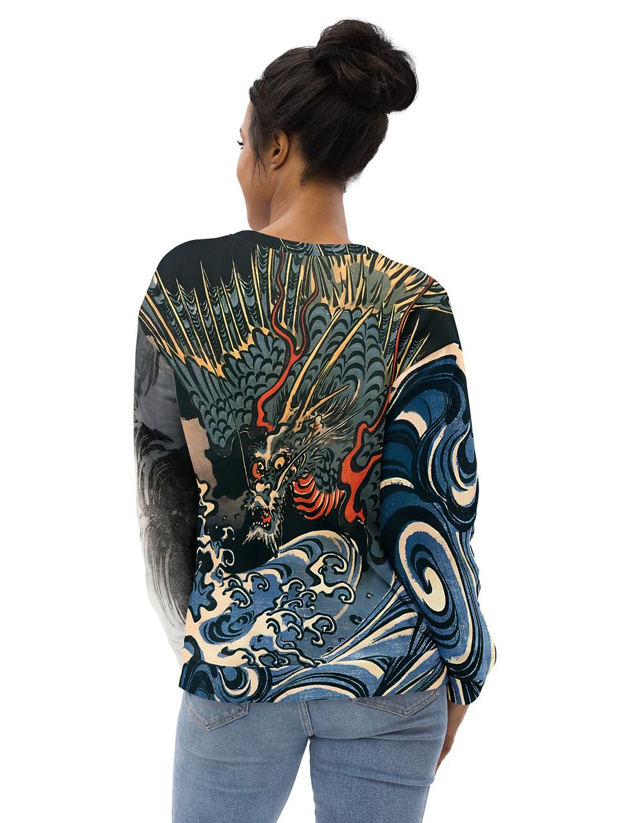 Dragons All-Over Print Recycled Unisex Sweatshirt product image (6)