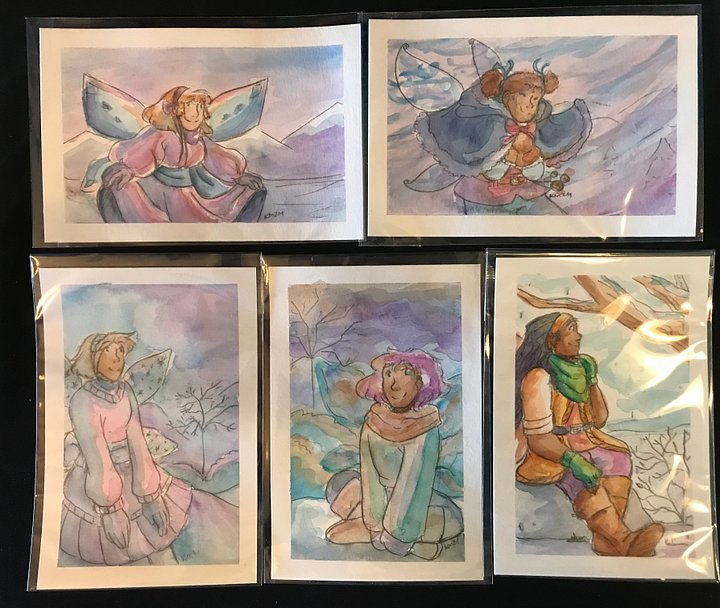 Winter Fairies Original Watercolors product image (1)