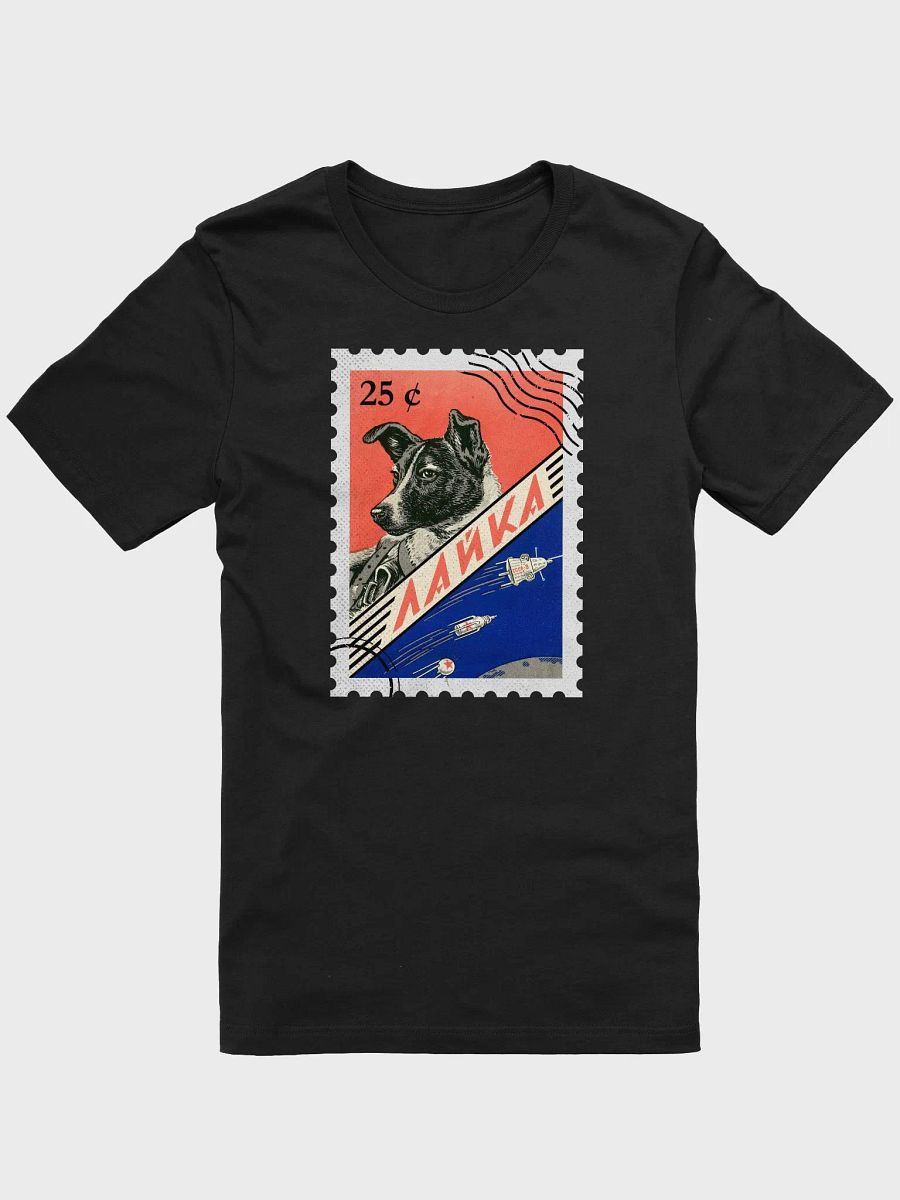 Laika, First space dog, Soviet vintage space — Unisex t-shirt, space t-shirt product image (3)