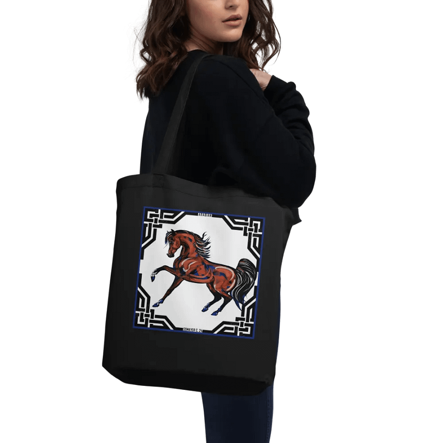 Prancing Bay Arabian Stallion Tote Bag product image (9)