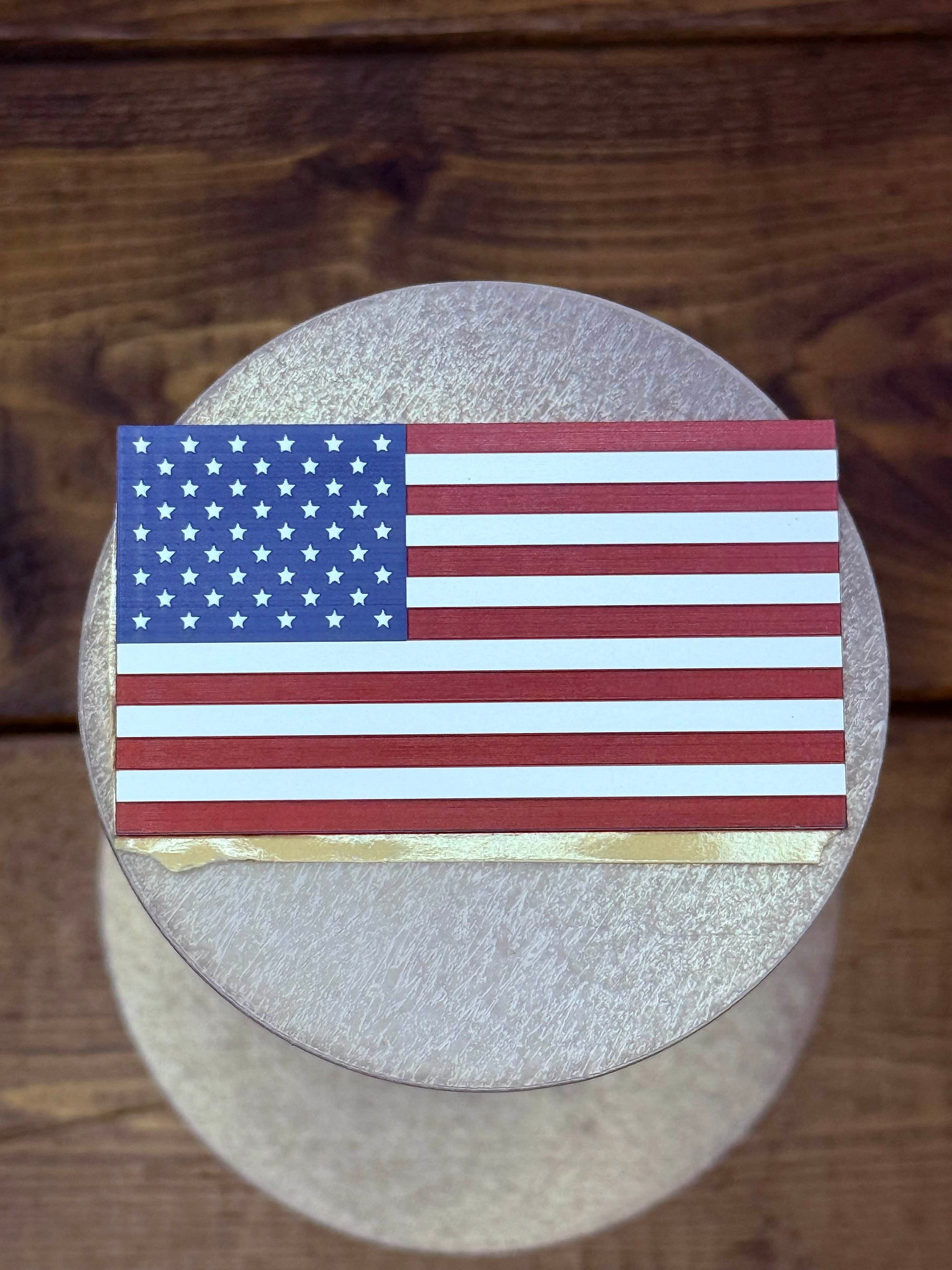 Patriotic Self-Adhering American Flag Acrylic – Red, White & Blue product image (1)