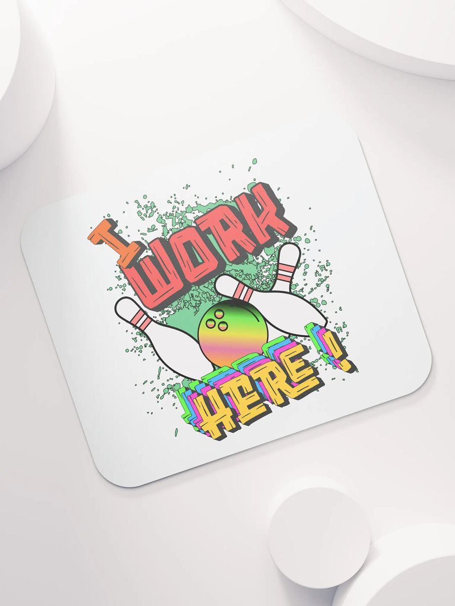 I Work Here Bowling Strike Zone Mouse Pad product image (5)