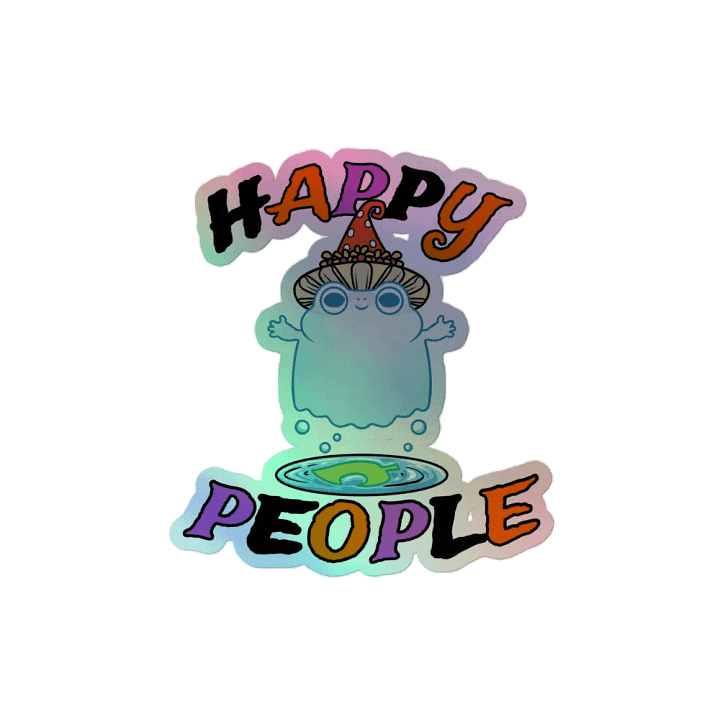 'Froggy Apparitions' Holographic Sticker product image (2)