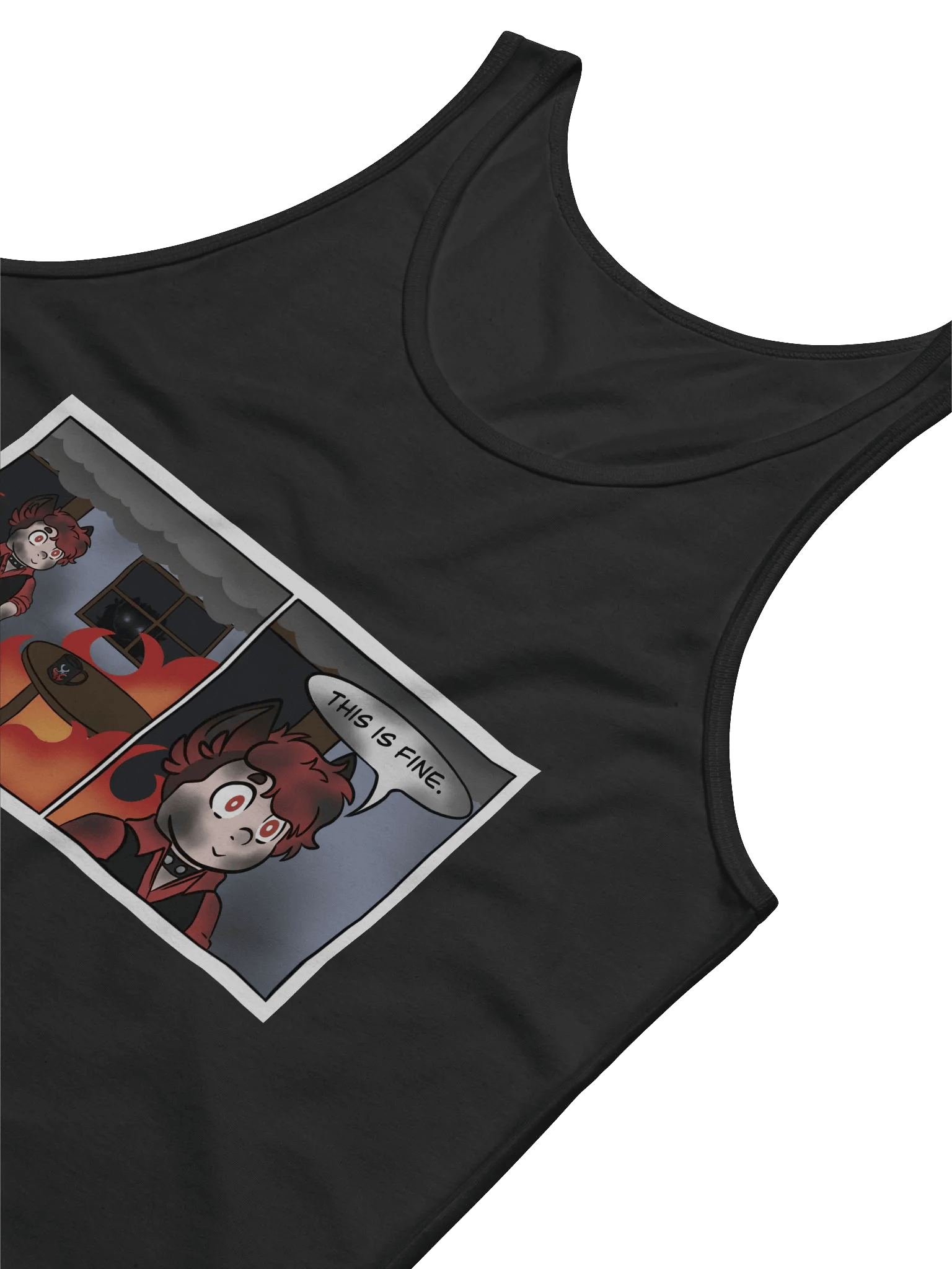 Jersey Tank - This Is Fine Meme product image (3)