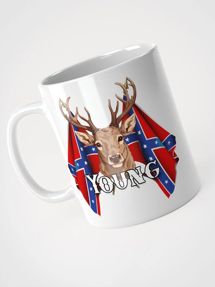 "Young" Rebel Redneck Deer - White Mug product image (1)