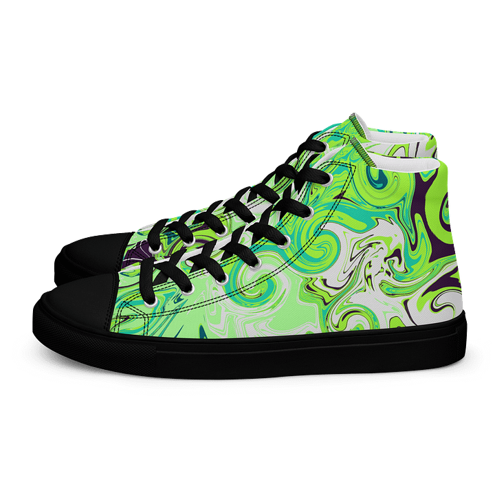 Marbled Dreams Women's High Top Canvas Shoes product image (1)