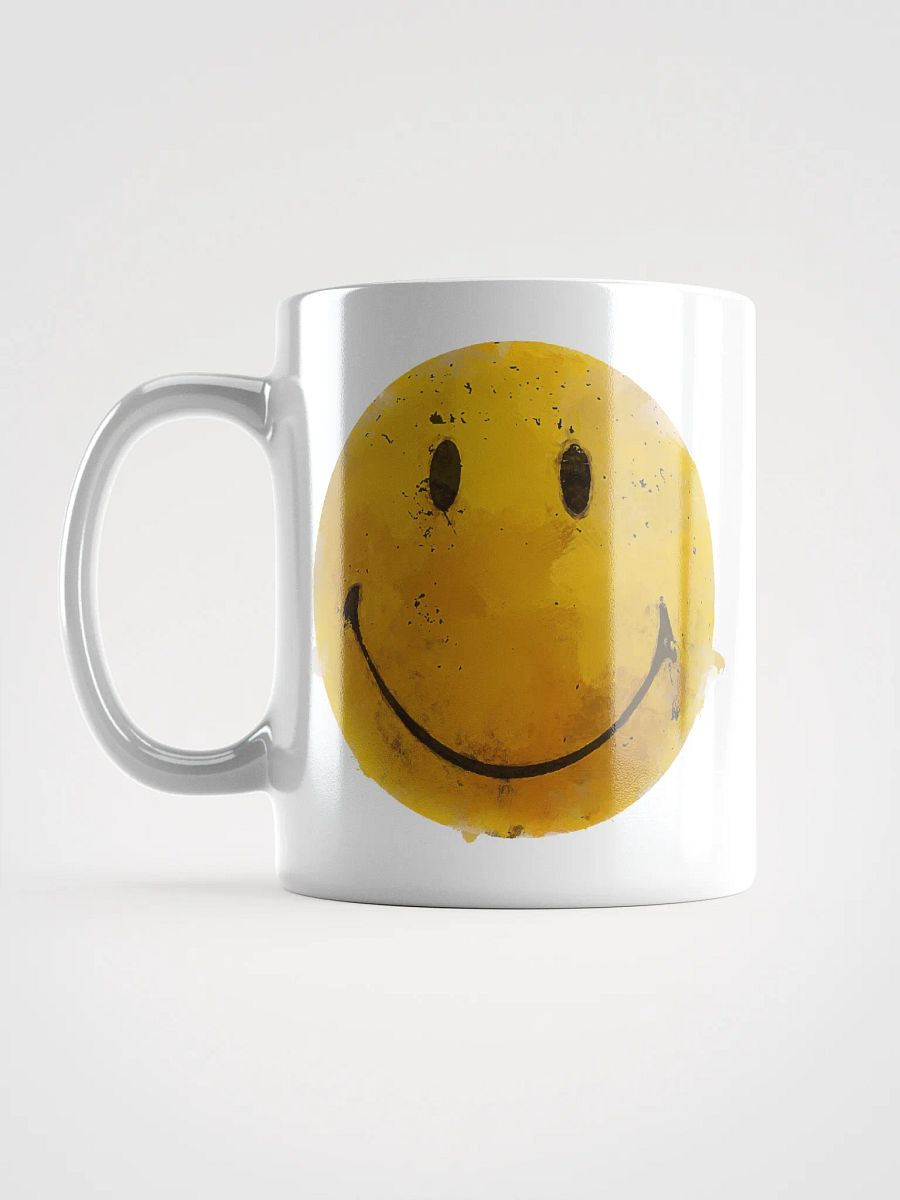 Cheerful Smiley Dog Toy White Glossy Mug product image (18)