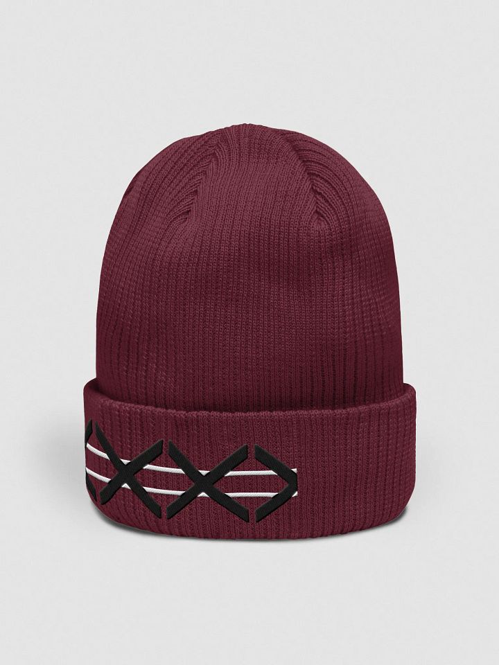 Black XXX Ribbed Beanie product image (2)