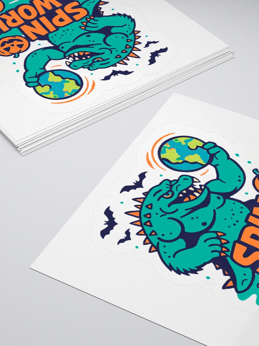 Halloween Monster Spins the World Sticker product image (11)