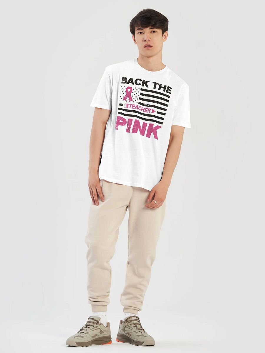 Back The Pink Breast Cancer Awareness Classic Teacher T-Shirt product image (14)