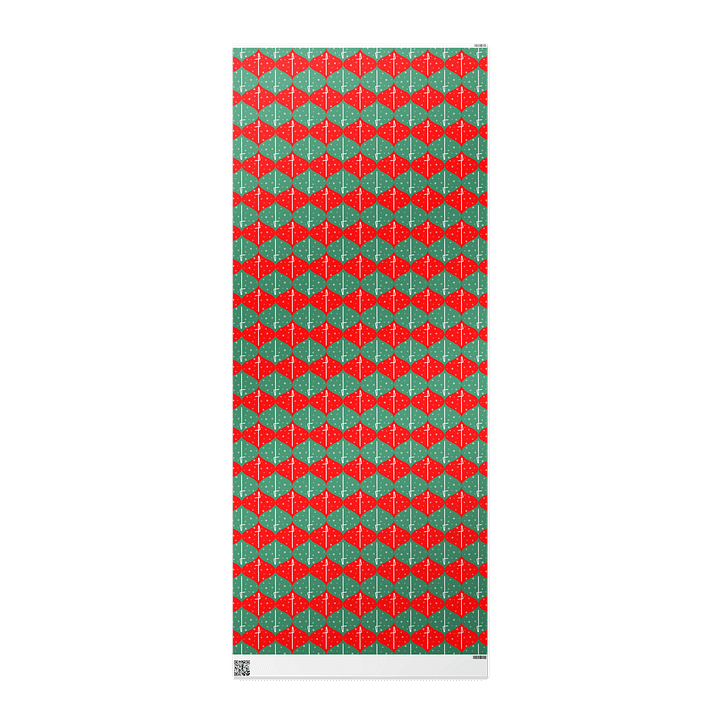 Ogee Gift Wrap Roll - Red and Green ContraBass - 30 x 72 product image (2)