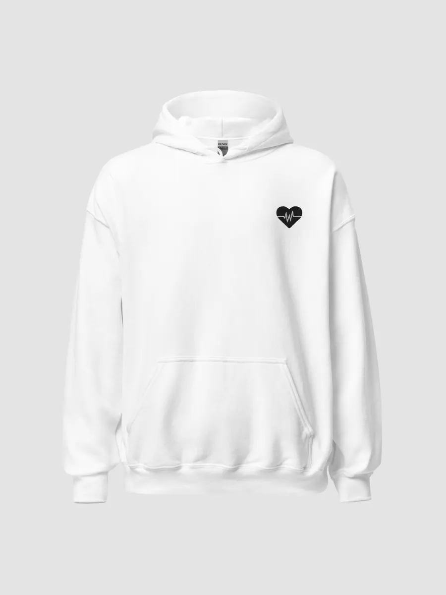 White hotsell embroidered hoodie