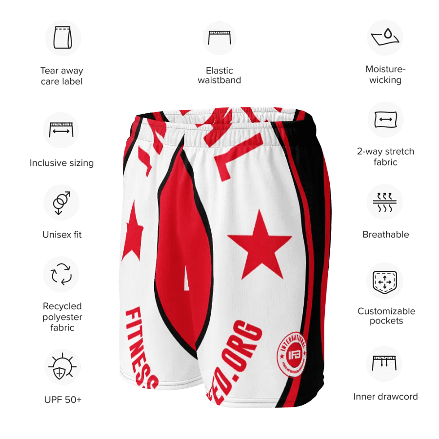 IFBNewsfeed.Org's All-Over Print Recycled Unisex Mesh Shorts product image (10)