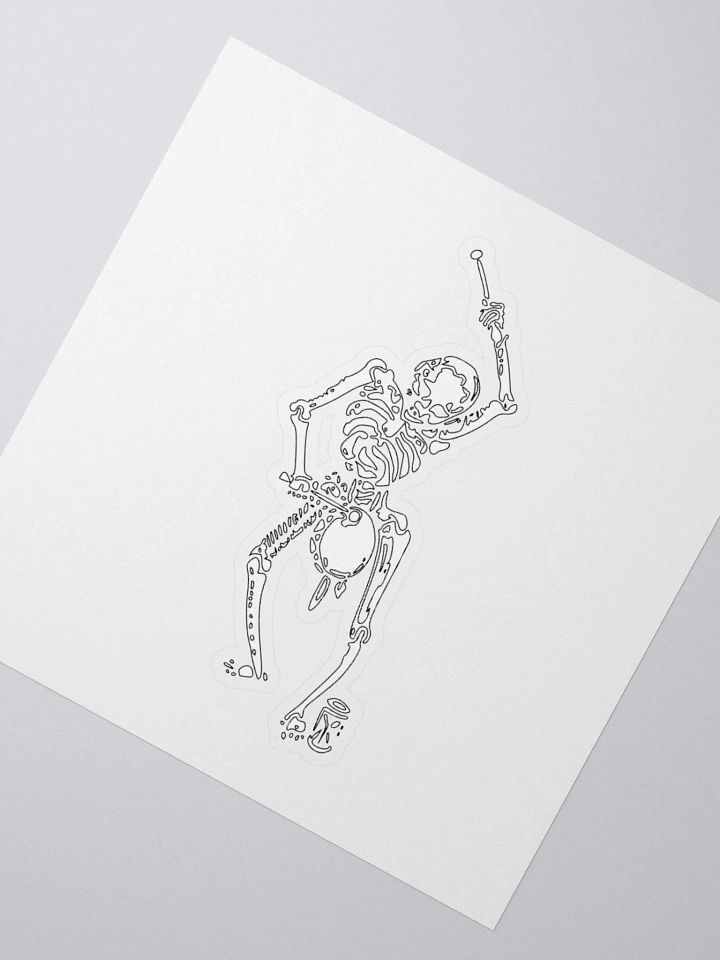 Mechanical Skeleton Kiss Cut Stickers product image (6)