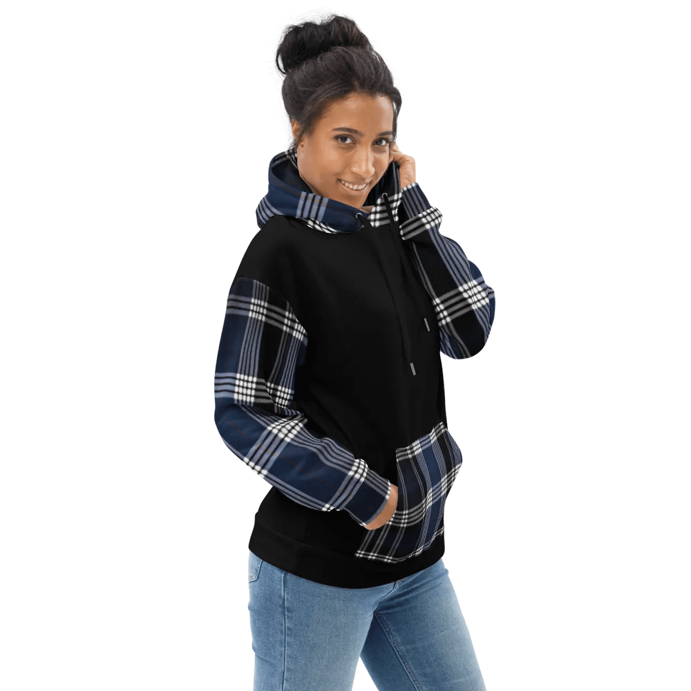 Blue Tartan Brit Artz Hoodie product image (2)